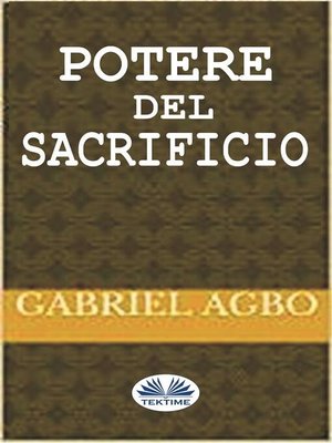 cover image of Potere Del Sacrificio